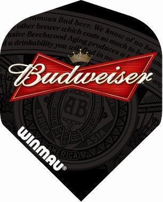 Winmau Budweiser Label Black Flight van Winmau