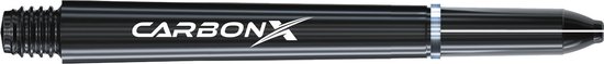 WINMAU - Carbon-X Tussenliggend Dartschahten - 1 sets per pakket (3 Dartschahten in totaal) van Winmau