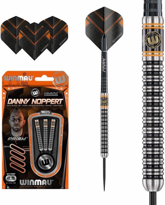Winmau Danny Noppert Onyx 90% - Dartpijlen - 23 Gram van Winmau