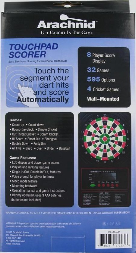 Winmau dart scorebord Ton Machine Touchpad scorer 2 van Winmau