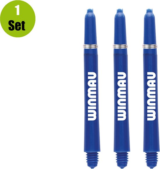 Winmau Dart Shafts Nylon Signature - Blauw - Short - (1 Set) van Winmau