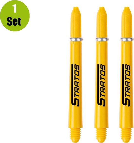 Winmau Dart Shafts Nylon Signature - Geel - Short - (1 Set) van Winmau