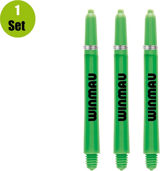 Winmau Dart Shafts Nylon Signature - Groen - Short - (1 Set) van Winmau