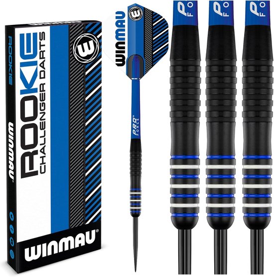 Winmau - Dartpijlen Brass Darts Rookie 20 Gram - Blauw van Winmau