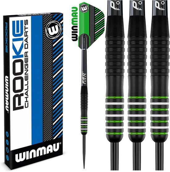 Winmau - Dartpijlen Brass Darts Rookie 20 Gram - Groen van Winmau