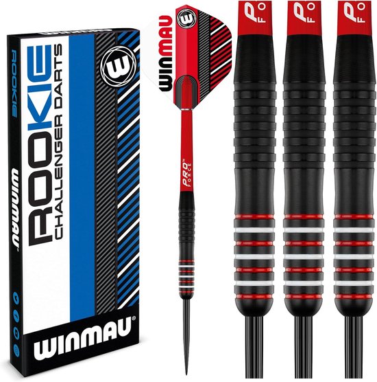 Winmau - Dartpijlen Brass Darts Rookie 20 Gram - Rood van Merkloos