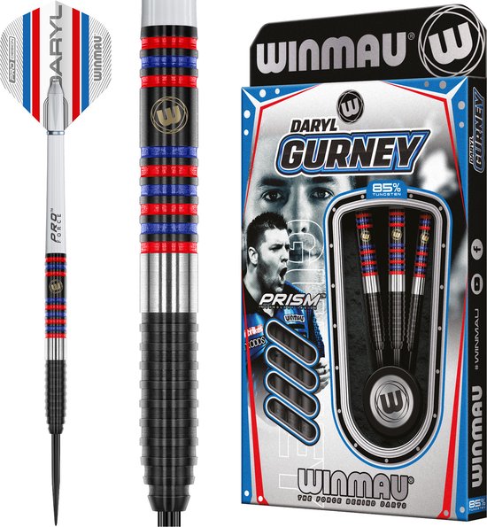WINMAU - Daryl Gurney Pro Series: 85% Steeltip Tungsten Dartpijlen Professioneel - 23g van Winmau