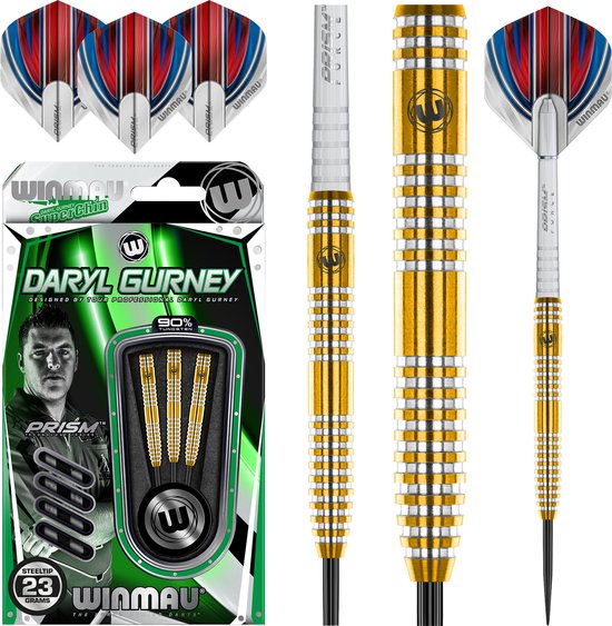 WINMAU - Daryl Gurney Signature Edition Gold: Steeltip Tungsten Dartpijlen Professioneel - 25g van Winmau