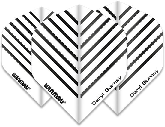 Winmau Daryl Gurney White - Dart Flights van Merkloos