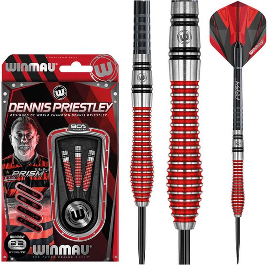 Winmau Dennis Priestley 90% Special Edition - Dartpijlen - 22 Gram van Winmau