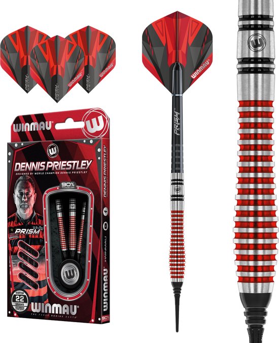 Winmau Dennis Priestley Special Edition 90% - Soft Tip Darts van Merkloos