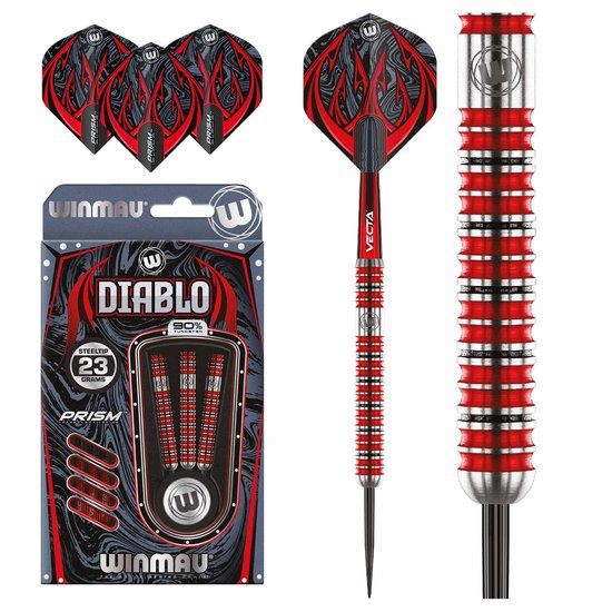 Winmau Diablo Parallel 90% - Dartpijlen van Winmau
