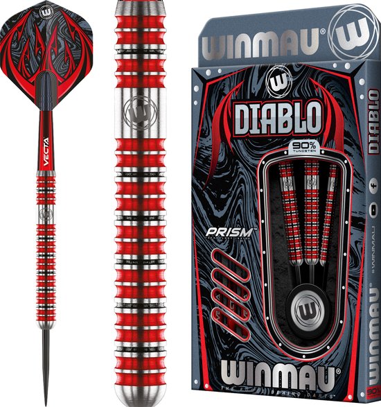 WINMAU - Diablo (Parallel): Steeltip Tungsten Dartpijlen Professioneel - 24g van Winmau