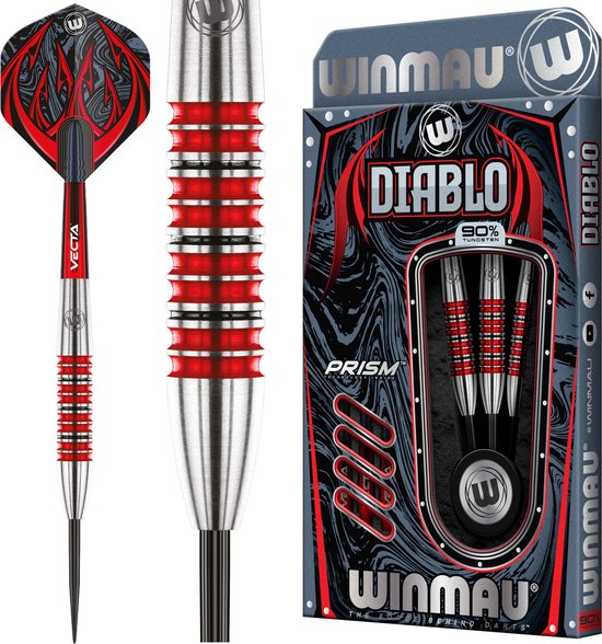 WINMAU - Diablo (Torpedo): Steeltip Tungsten Dartpijlen Professioneel - 24g van Winmau