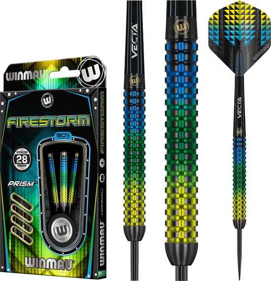 WINMAU - Firestorm: Steeltip Tungsten Dartpijlen Professioneel - 28g van Merkloos