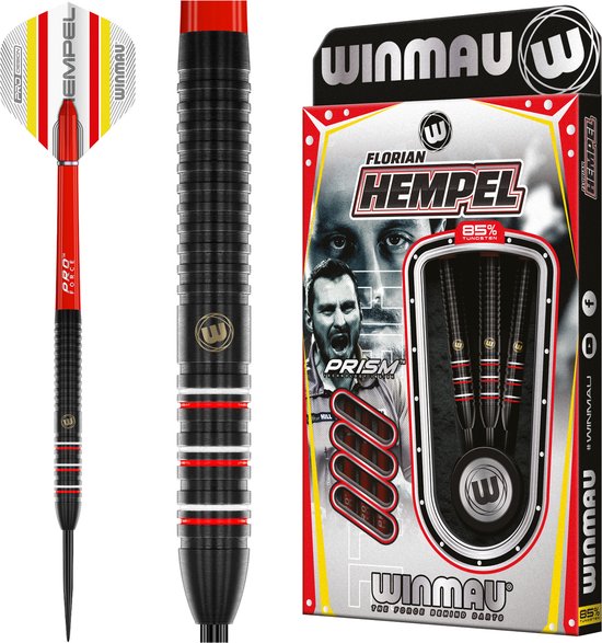 WINMAU - Florian Hemple Pro Series: 85% Steeltip Tungsten Dartpijlen Professioneel - 23g van Winmau