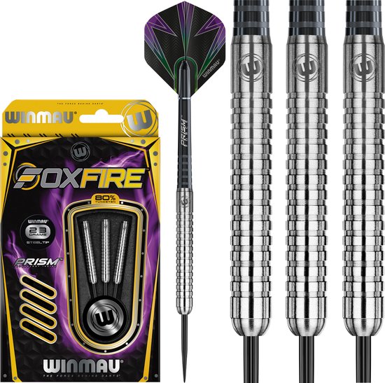 WINMAU - Foxfire: Steeltip Tungsten Dartpijlen Professioneel - 23g van Winmau