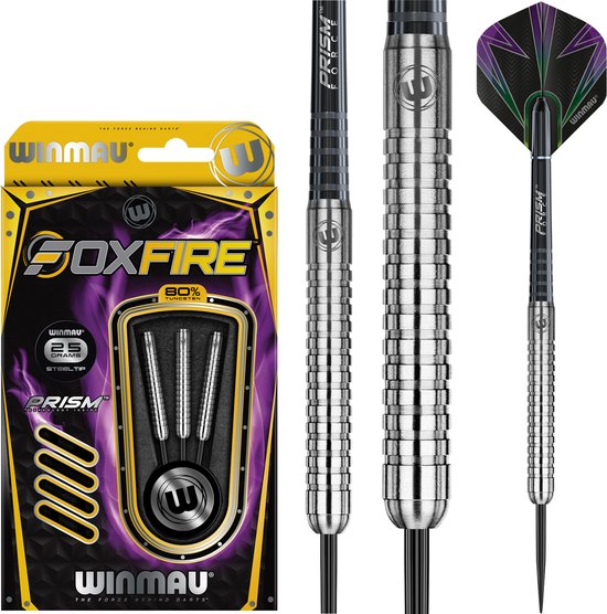 WINMAU - Foxfire: Steeltip Tungsten Dartpijlen Professioneel - 25g van Winmau