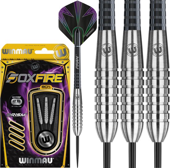 WINMAU - Foxfire: Steeltip Tungsten Dartpijlen Professioneel - 26g van Winmau