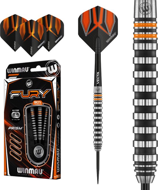 Winmau Fury 90% - Dartpijlen - 28 Gram van Merkloos