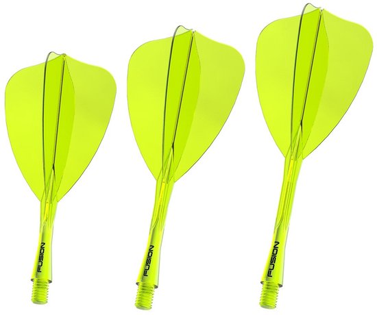 Winmau Fusion Arrow Neon Yellow - Dart Flights van Merkloos