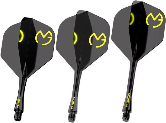 Winmau Fusion Michael van Gerwen Green Black NO2 - Dart Flights van Merkloos
