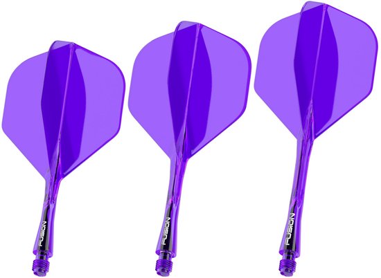 Winmau Fusion Purple NO2 - Dart Flights Medium van Merkloos