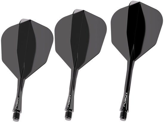 Winmau Fusion Solid Black NO6 - Dart Flights