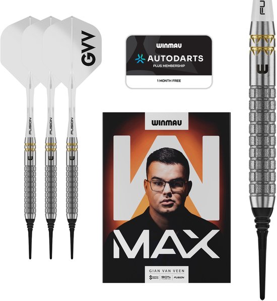 Winmau Gian van Veen W Max 90% - Soft Tip Darts van Winmau