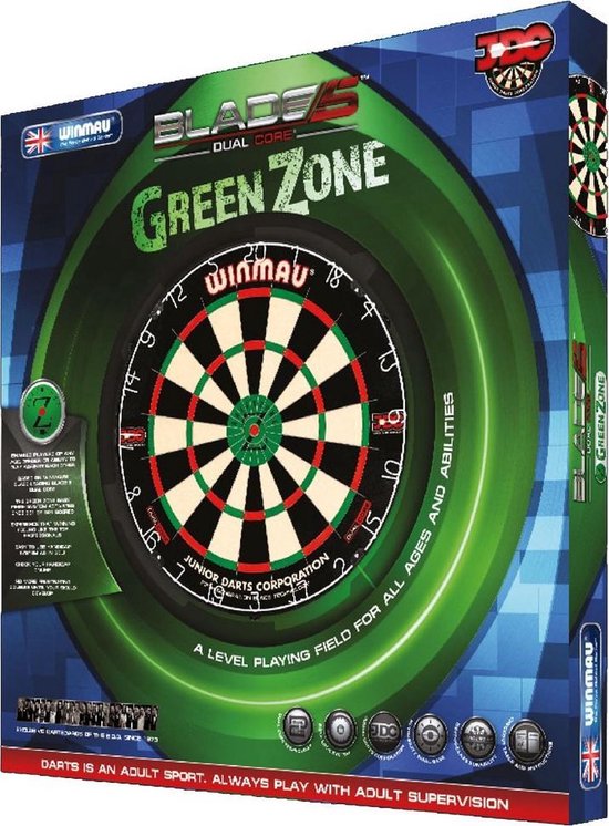 WINMAU - Green Zone Dual Core Dartbord van Winmau