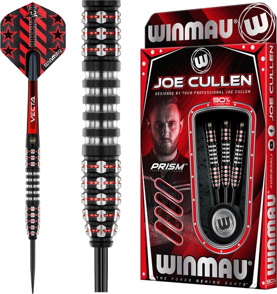 WINMAU - Joe Cullen Ignition Series: Steeltip Tungsten Dartpijlen Professioneel - 23g van Winmau