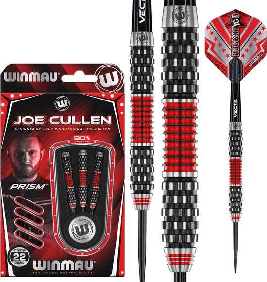 Winmau Joe Cullen Rockstar Series RS 1.0 90% - Dartpijlen - 22 Gram van Winmau