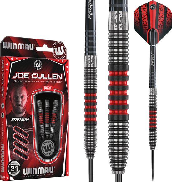 WINMAU - Joe Cullen Signature Edition: Steeltip Tungsten Dartpijlen Professioneel - 21g van Winmau