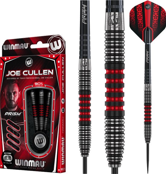 WINMAU - Joe Cullen Signature Edition: Steeltip Tungsten Dartpijlen Professioneel - 23g van Winmau