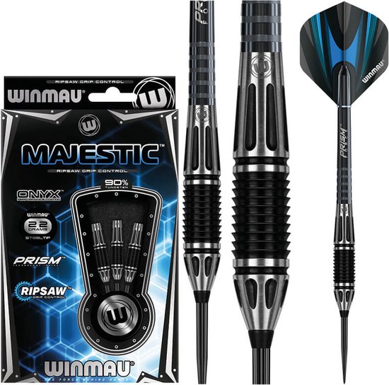 WINMAU - Majestic: Steeltip Tungsten Dartpijlen Professioneel - 22g van Winmau