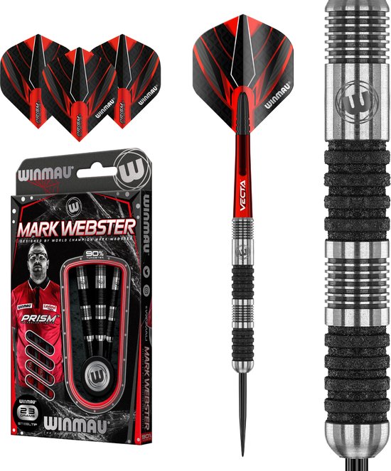 Winmau Mark Webster Special Edition 90% - Dartpijlen - 25 Gram van Winmau