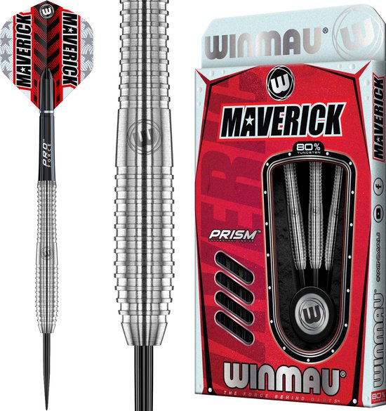 WINMAU - Maverick: Steeltip Tungsten Dartpijlen Professioneel - 22g van Winmau