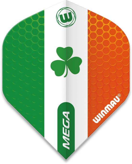 WINMAU - Mega Standard Ireland Dartvluchten - 1 set per pakket van elke flight (3 Dartvluchten in totaal) van Winmau