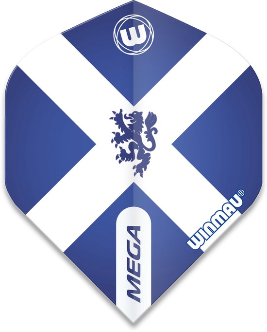 WINMAU - Mega Standard Scotland Dartvluchten - 1 set per pakket van elke flight (3 Dartvluchten in totaal) van Winmau