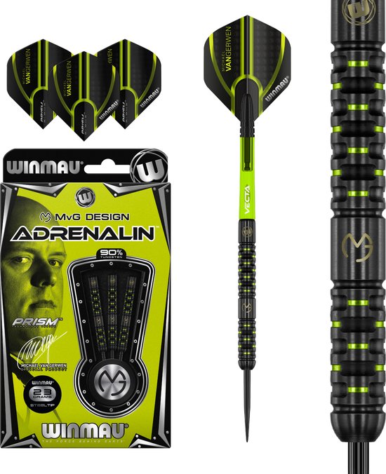 Winmau Michael van Gerwen Adrenalin 90% - Dartpijlen 25 Gram van Merkloos