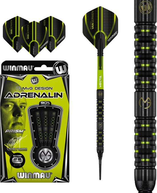 Winmau Michael van Gerwen Adrenalin 90% - Soft Tip Darts van Winmau