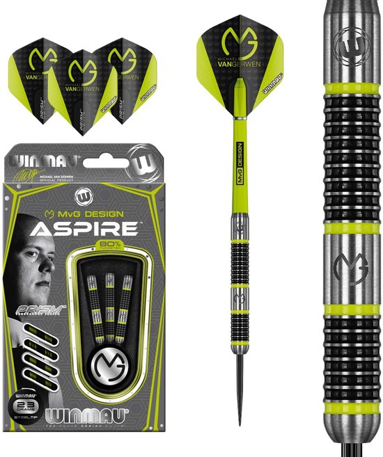 Winmau Michael van Gerwen Aspire 80% - Dartpijlen van Merkloos