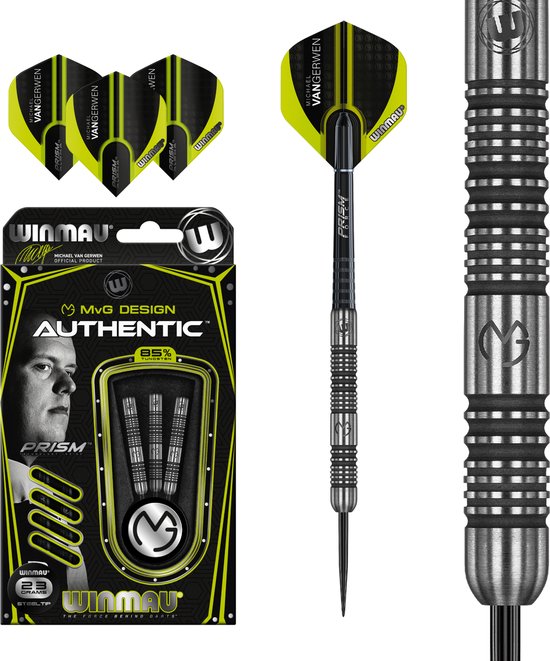 Winmau Michael van Gerwen Authentic 85% - Dartpijlen - 23 Gram van Winmau