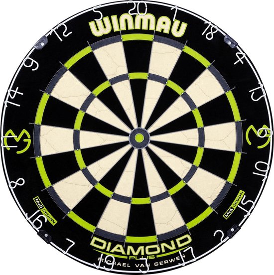 WINMAU - Michael van Gerwen MvG Diamond Professioneel Dartbord van Winmau