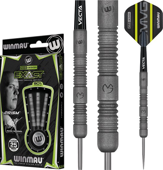 WINMAU - Michael van Gerwen MvG Exact: Steeltip Tungsten Dartpijlen Professioneel - 25g van Winmau