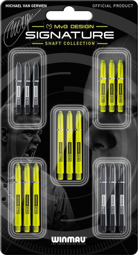 WINMAU - Michael van Gerwen MvG Signature Shaft-collectie van Winmau