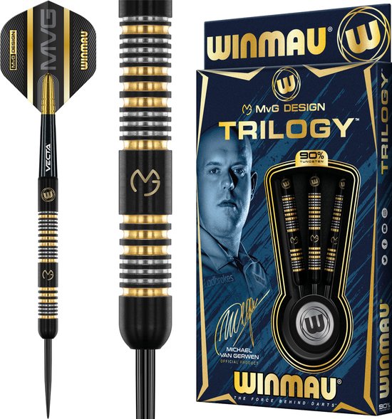 WINMAU - Michael van Gerwen MvG Trilogy: Steeltip Tungsten Dartpijlen Professioneel - 21.5 gram van Winmau