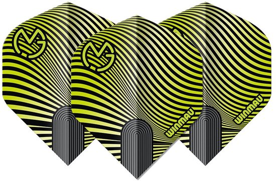 Winmau Michael van Gerwen Prism Delta Black Green Wave - Dart Flights van Merkloos