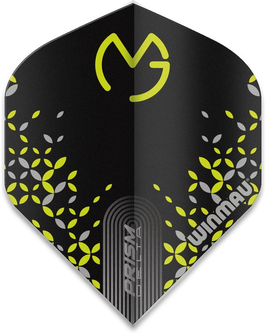 Winmau Michael van Gerwen Prism Delta Black/Green - Dart Flights van Merkloos