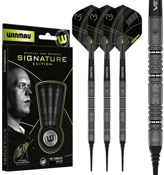 Winmau Michael van Gerwen Signature Edition 90% - Soft Tip Dartpijlen